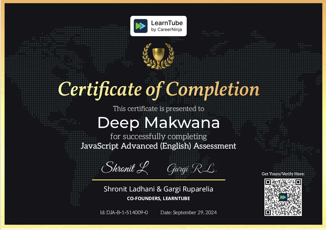 JavaScript certificate preview